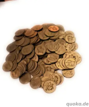 Deutsche Spielmarken Jetons Token - 250 STÜCK MÜNZEN