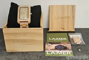 Laimer HOLZUHR "Alex" (Südtirol) - NEU, Unbenutzt u. Originalverpackt
