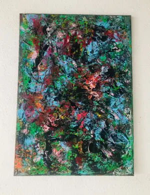 Acrylgemälde Abstrakt auf Leinwand 50x70 Unikat Orginal Bild 4