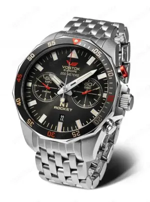 Herrenuhr Vostok Europe N-1 Rocket Chrono Line 6S21-225A618B