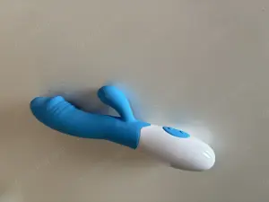 Silikon Rabitt-Dildo, 19CM Blau