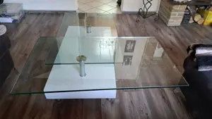 Couchtisch mit Glas Marke Rolf Benz Modell 8220 Bild 4