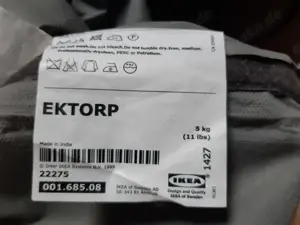 IKEA Ektorp: Nur Bezüge grau, gut erhalten