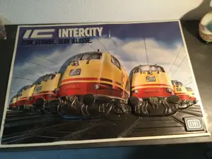 3D Plakat IC Intercity Jede Stunde Jede Klasse DB