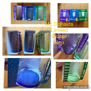 3 neue gläser 20. Jubiläum mc donalads 