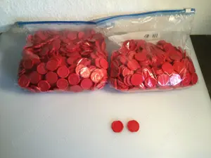 Pfandmarken Wertmarken Rot 893 Stück