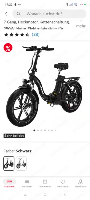 Klappfahrrad E Bike Neu