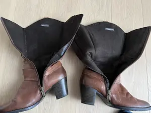 Tamaris Leder Stiefel Cognac Größe 37 Neuwertig Bild 3