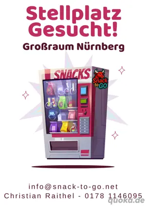 Wir suchen einen Stellplatz im Außenbereich für einen Verkaufsautomaten