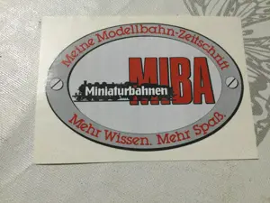 MIBA - Miniaturbahnen - Aufkleber - Modellbahn