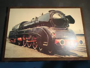 Dampflok 10001 Bild auf Holz