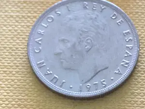 Münze Münzen Umlaufmünze Spanien 5 Pesetas 1975 im Stern 78