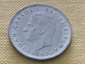 Münze Münzen Umlaufmünze Spanien 5 Pesetas 1980 im Stern 82 Bild 2