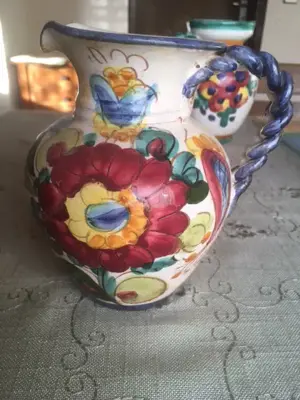 bemalte Krüge  Keramik-Krüge  Henkel-Krüge Bild 6