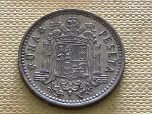 Münze Münzen Umlaufmünze Spanien 1 Peseta 1966 im Stern 74