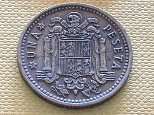 Münze Münzen Umlaufmünze Spanien 1 Peseta 1966 im Stern 71
