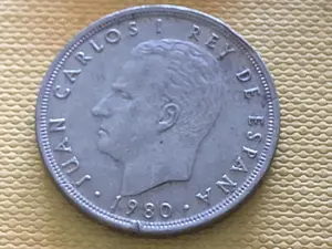Münze Münzen Umlaufmünze Spanien 5 Pesetas 1980 im Stern 81