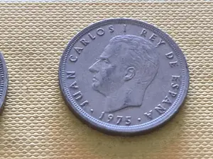 Münze Münzen Umlaufmünze Spanien 5 Pesetas 1975 im Stern 80 - image 2