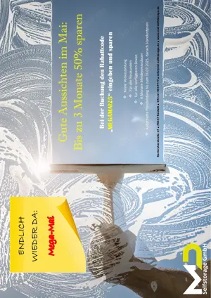 50% Rabattaktion im Mai! 1-18qm Lager