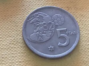 Münze Münzen Umlaufmünze Spanien 5 Pesetas 1980 im Stern 80