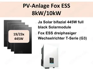 PV Anlage Fox ESS 8kW 10kW