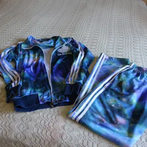 Damen - Kombi - Jogginganzug Freizeitanzug, bunt, Jacke S, Hose XL