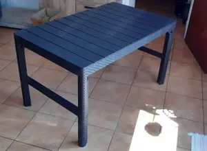 Gartentisch wetterfest Kunststoff wie NEU