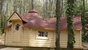 Grillkota Grillhütte 9.2m  Kota 250cm Anbau Kiefer wohnstatt