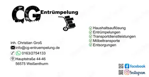 Entrümpelung Möbeltaxi Entsorgung Transport Wohnungsauflösung