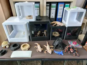 3D-Druck: Terrarien, Näpfe,Höhlen, Tiere... 