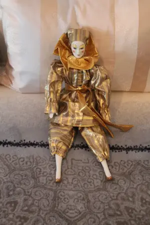 Porzellan Harlekin   ca 42 cm