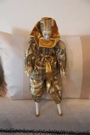 Porzellan Harlekin   ca 42 cm Bild 3