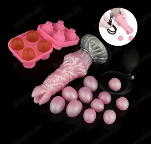 Silikon Pneumatischer Ovipositor Dildo Lay Egg  Aufblasbare hohle Anal Plug Vaginal - G-Punkt 