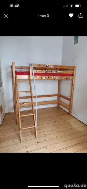 Hochbett, Obere- u. Unterliegfläche möglich