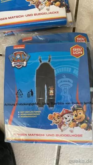 Paw Patrol Matsch -& Buddelhose Größe 98 104 NEU