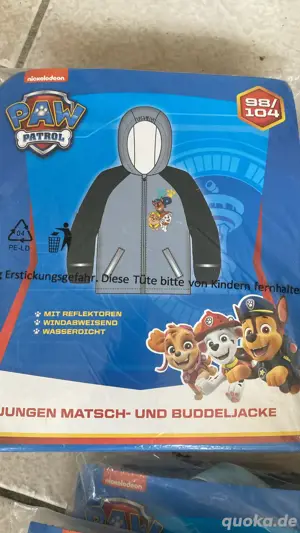 Paw Patrol Matsch -& Buddeljacke Größe 98 104 NEU