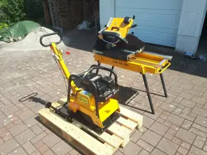 Verleih   Vermietung   Rüttler   Rüttelplatte   Steinsäge   Steinschneider