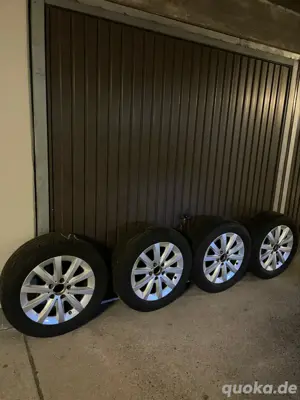 4 Original Mercedes-Benz 16 Zoll Alufelgen mit Bereifung A und B Klasse und andere Modelle.
