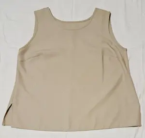 Damen-Kostüm, Kombination 3-teilig, Bluse, Top und Rock, Größe 23, beige Bild 4