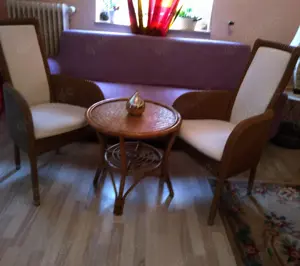 original Lloyd Loom top in Ordnung, Platzmangel in der neuen Wohnung 