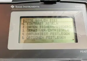 Texas Instruments Organiser PS-6700 64KB Taschenrechner Datenbank Database   Bild 3