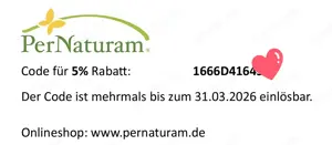 Rabattcode Pernaturam 