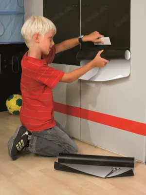 Tafelfolie Selbstklebend Kreidefolie Schwarz Beschriftbar Wanddeko Küche Folie