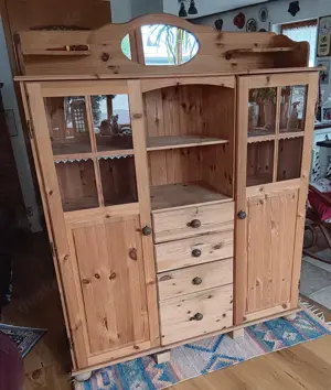 Landhaus Vintage Retro Shabby Chic - Highboard Buffet Anrichte Esszimmerschrank