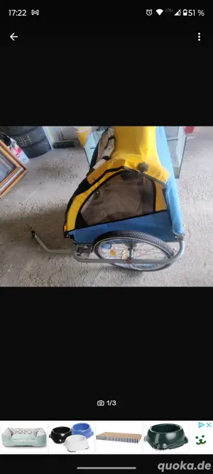 Fahrradanhänger Hund 