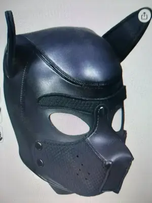 BDSM s. Frau wild geil. Hundemaske Käfig angebunden 