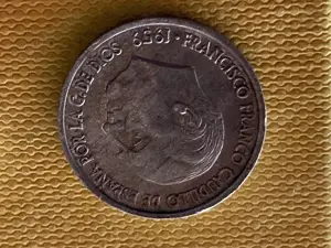 Münze Münzen Umlaufmünze Spanien 10 Centimos 1959 Bild 2