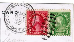Die wertvollsten Postkarten der Welt: T106, T106a, T106b, Washington Dampfer Bild 7
