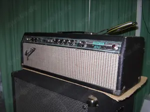 FENDER Bassman 100 Silverface 70s Verstärker mit Box Bild 8