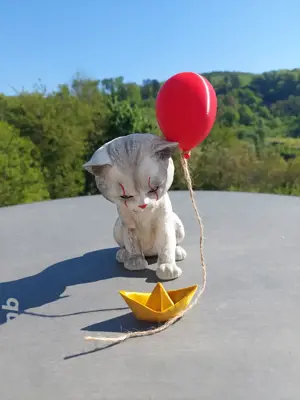 Katzen Deko Figur Stephen King Horror ES Film